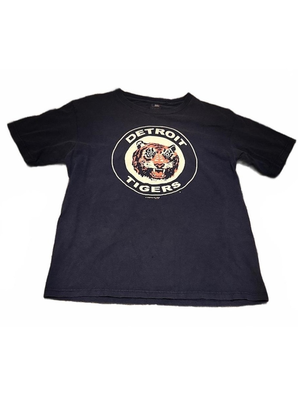 Detroit Tigers Youth Large Navy MLB Genuine Merchandise Logo T Shirt